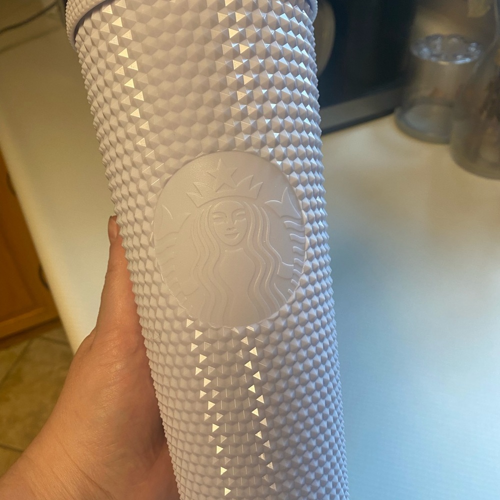 Starbucks White Studded Tumbler